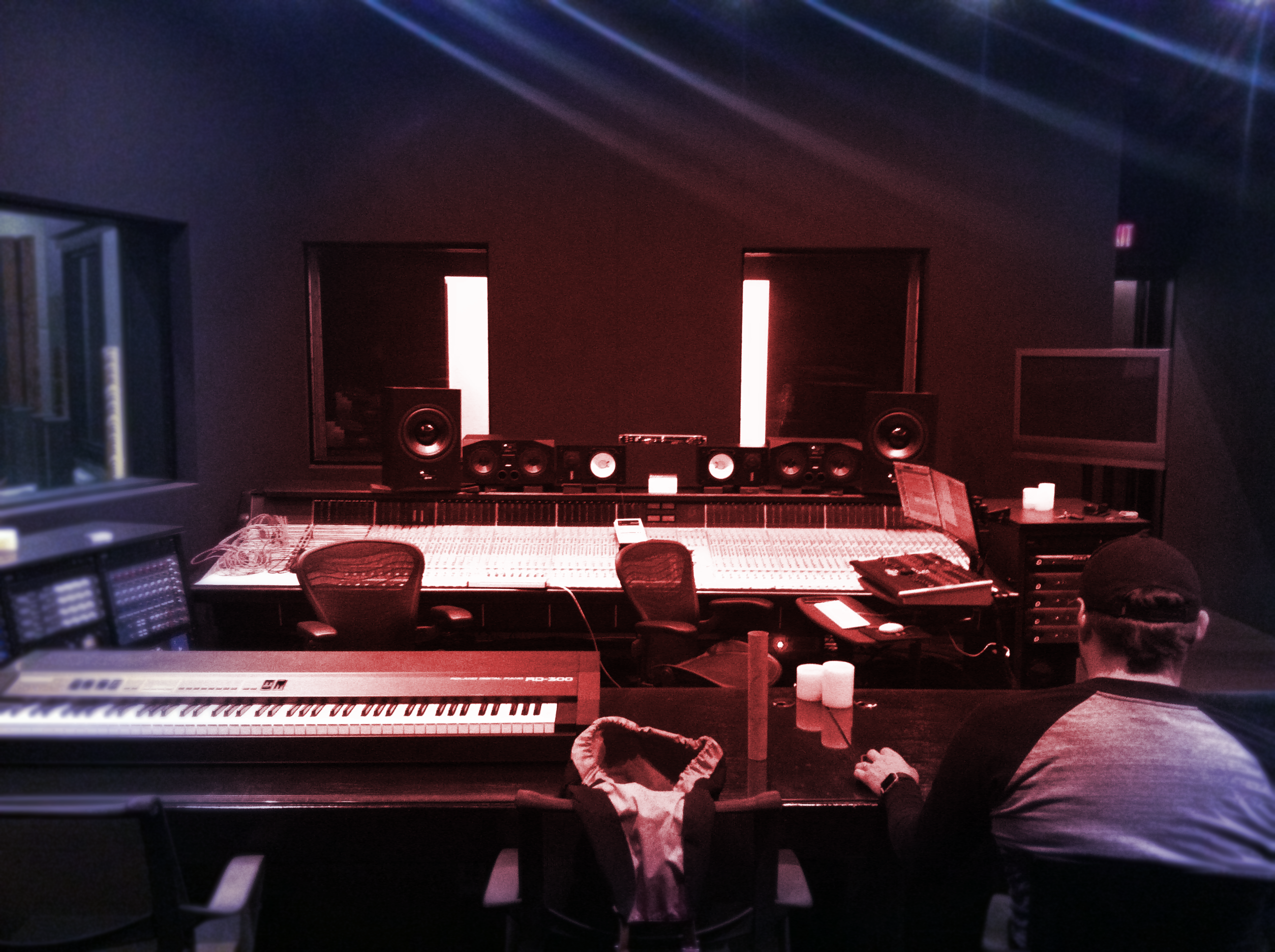 Recording studio interior